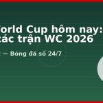 Kèo World Cup hôm nay: Tỷ lệ các trận WC 2026